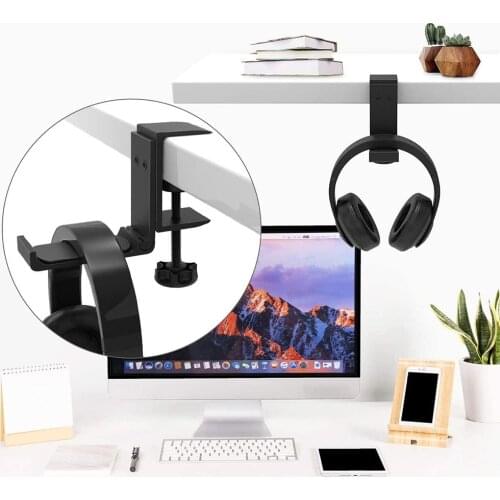 Adjustable Foldable Headset Holder Bracket Rack Metal Headphone Storage Hanger for Outdoor Enjoyable Earphone Ornament