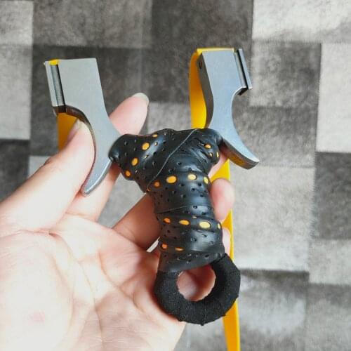 Customized Stainless Steel Hunting Shooting Slingshot High Quality Rugged Precision Slingshot with Rubber Band Outdoor Shooting