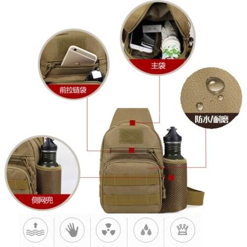 900D Single Shoulder Backpack Bag Lure Fishing Eco-friendly Oxford Cloth Outdoor Sports Bag Hiking Riding Waist Bag N0216