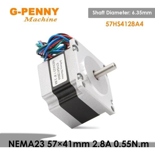 NEMA23 Stepper Motor 57HS4128A4 2.8A 0.55N.m 78Oz-in 4 Wires Hybird CNC Stepper motor For CNC machine 3D printer Stepper Motor