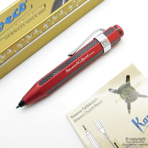 Kaweco 10000355 Ac Sport Ballpoint Pen Black Red | İsme Special Pen