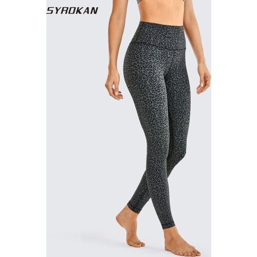 SYROKAN Womens Full-Length Buttery Soft High Waisted Yoga Pants Workout Leggings Naked Feeling-28 Inches