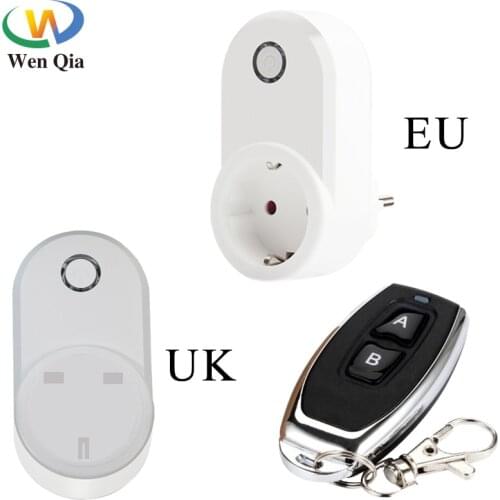 Smart Home Wireless rf Socket Remote Control Electrical Outlets EU UK Programmable Wall Plug Switch 220V 15A For Smart Home LED