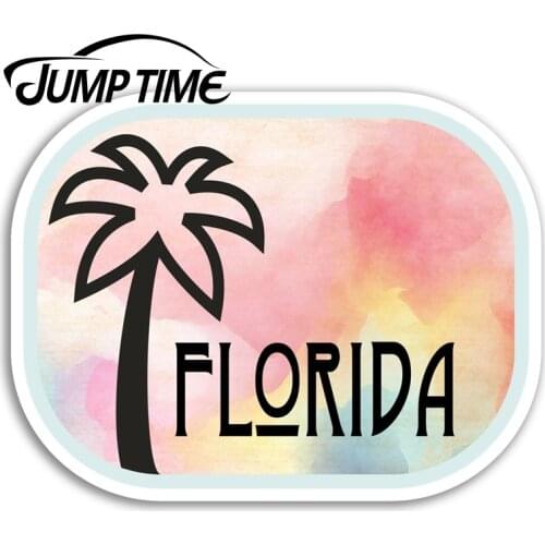 Jump Time for Florida Vinyl Stickers USA Cool Travel Sticker Laptop Luggage Car Bumper Decal Waterproof Car Accessories