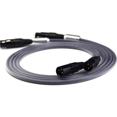 1 Pair Hifi XLR Cable High quailty 3 Pin 2 XLR Male to 2 XLR Female audio cable