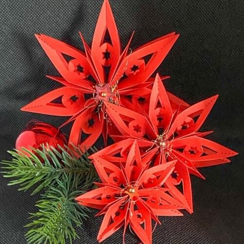 3D Folded Star Flower Metal Cutting Dies Scrapbooking Stencil for Album Paper DIY Gift Card Decoration Embossing Dies New 2021