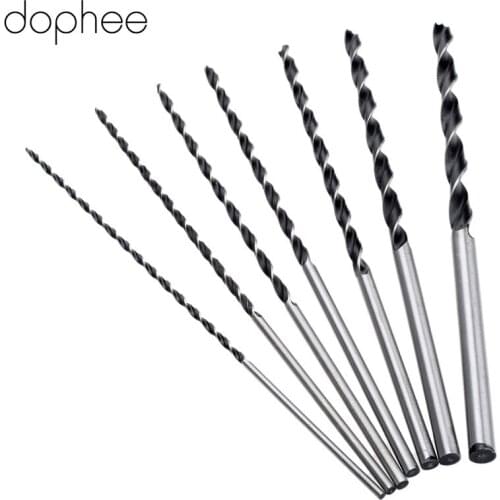 7pcs 300mm/12 Inch Brad Point Wood Drill Bits Hand Drill Straight Shank Carpentry Woodworking Drilling Tools 4/5/6/7/10/12mm