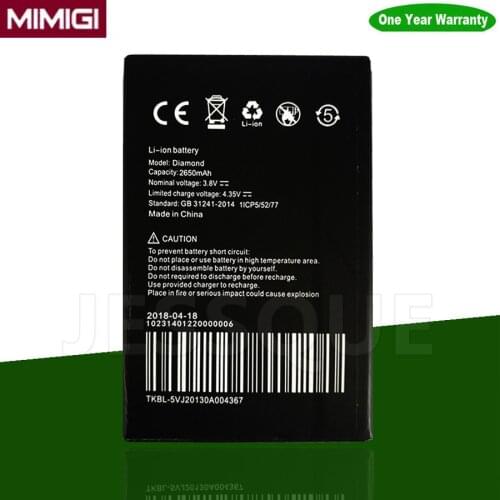 2650mAh UMI Diamond X Smart Mobile Phone Battery Accumulator AKKU