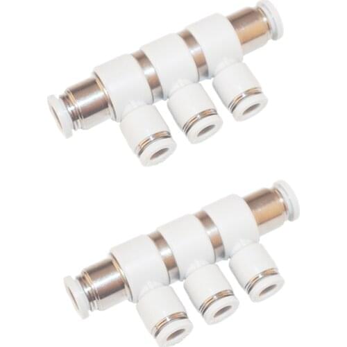 Accessories--One-Touch Fittings tube-tube type Universal reducer triple branch union PHK10-8