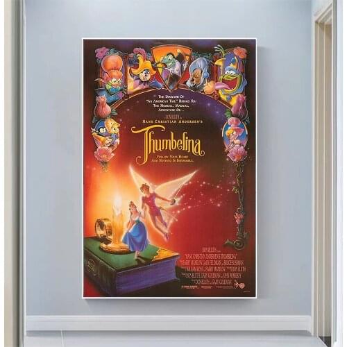 CP1133 Hans Christian Andersens Thumbelina Classic Hot Movie Print Silk Fabric Poster Indoor Wall Art Decor Gift