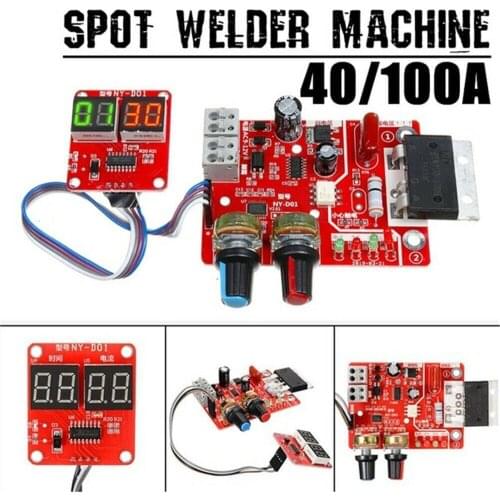 NY-D01 40A 100A Digital Display Spot Welding Time And Current Controller Panel Timing Ammeter Spot Welders Control Board