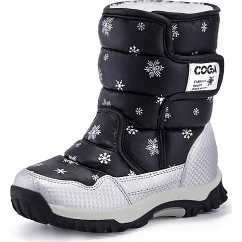 Children Snow Boots Girls Shoes Winter Boots Fashion Plush Kids Shoes Water-Proof Students Sneakers Children Boots 2018 New