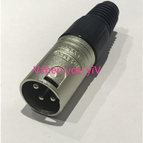 FOR NEUTRiK connector NC3MX &NC3FX Male et femelle Un ensemble 3 core cable connector with nickel plated shell and silver plated