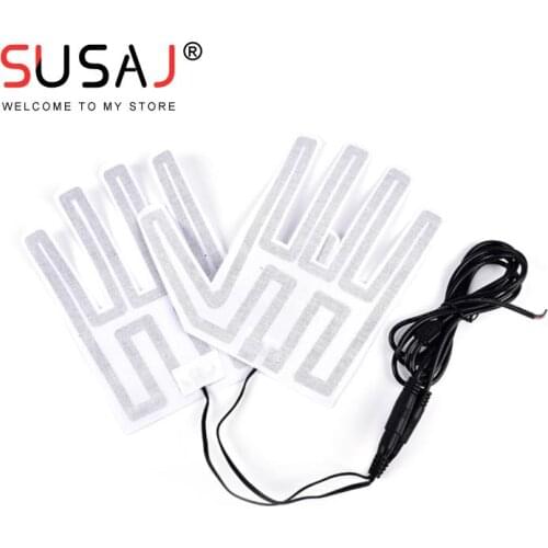 Electric Heating Element Winter Outdoor Thermal Warm Mittens Heater for Shoes Gloves Pad 18*18cm 12V Gloves Heated Pads