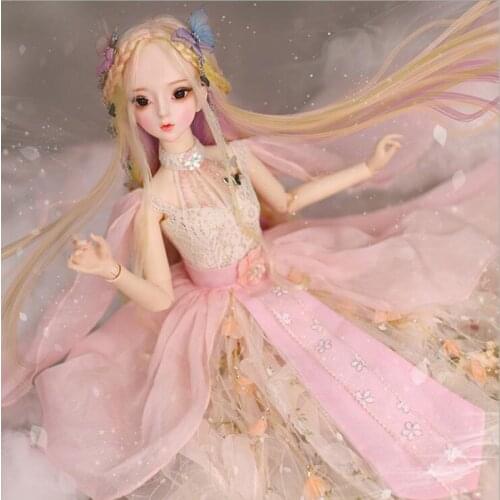 60cm Movable Joints doll 1/3 Bjd Dolls Princess Dress doll Toys 3D Eyes Clothes Accessories BJD Doll Toy for Girls