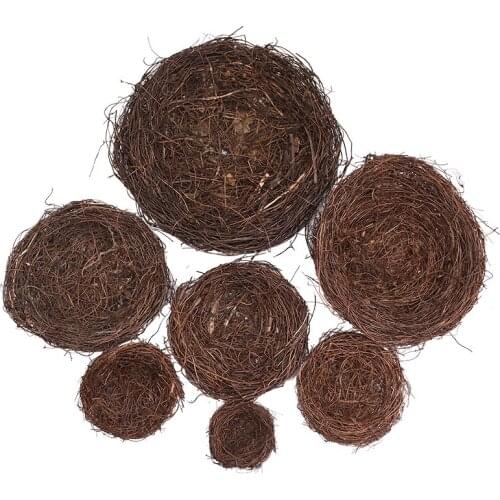 Best Selling Rattan Grass Birdcage Pure Hand Woven Christmas Environment Layout Wedding Decoration Living Room Photo Props