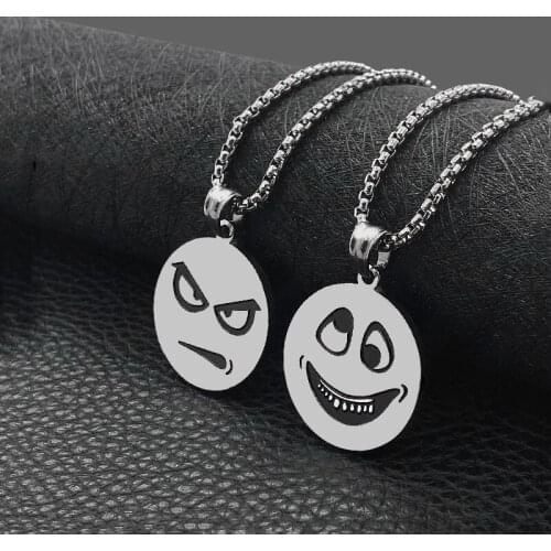 Fashion stainless steel necklace pendant hiphop wild titanium steel necklace hot sale