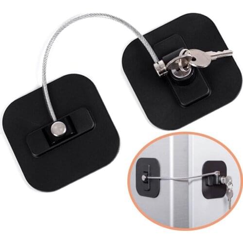 Refrigerator Strong Adhesive Lock for Cabinet File Drawer Window Child Safety with Keys