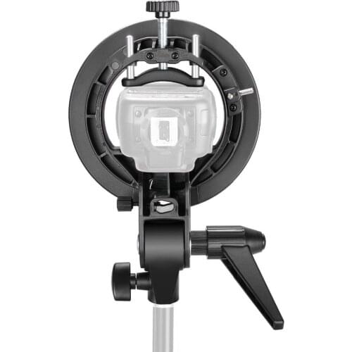 Neewer S-Type Bracket Holder with Bowens Mount for Speedlite Flash Snoot Softbox Beauty dish Reflector Umbrella