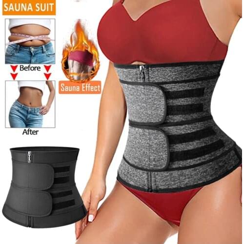Waist Trainer for Women Plus Size Neoprene Body Shaper Sauna Sweat Workout Girdle Waist Cincher Trimmer Shaper Belt Shapewear