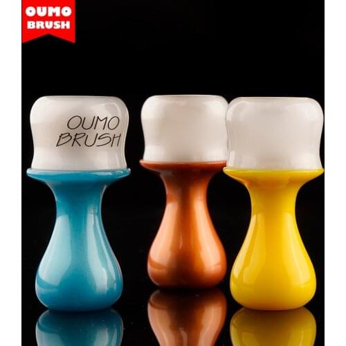 OUMO BRUSH -White Old school shaving brush with SHD ACE