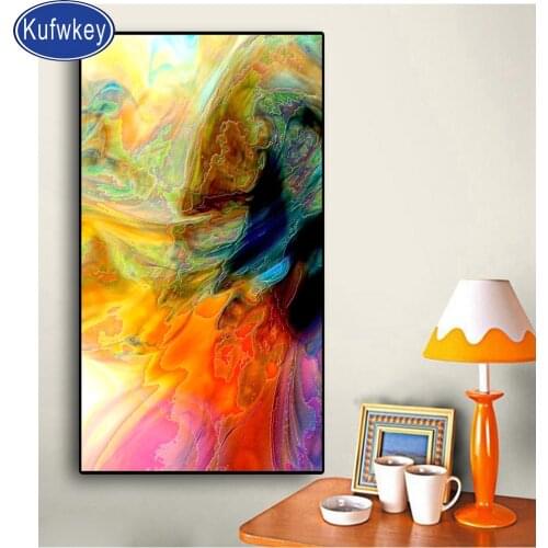 Full Square round drill 5D DIY Diamond embroidery Colorful Abstract painting Diamond Painting Cross Stitch home decoration