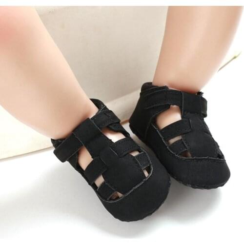 0-18M 2021 Newest Baby Boys Sandals Summer PU Leather Shoes Breathable Anti-Slip Sandals Toddler Soft Soled First Walkers Shoes