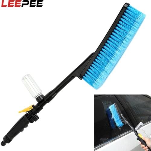 LEEPEE Long Handle Car Wash Brush Foam Bottle Water Flow Switch Car Care Auto Window Cleaner Cleaning Tool Car-styling