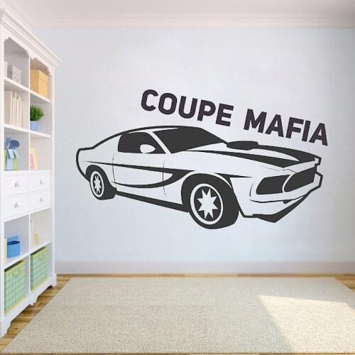 Vinyl Classic Car Wall Sticker Art Home Decor Decal personality car Removable Living Room Mural Decorative decoration HY588