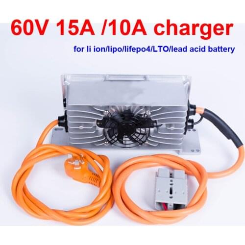 GTK 60v 15A charger 60v 10A lithium battery charger 16s 67.2v li ion 20s 73v lifepo4 25s 70v LTO smart lead acid smart charger