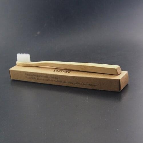 DR.PERFECT 1 pc Environmentally Wood Toothbrush Smooth Handle novelty bamboo toothbrush soft-bristle BPA Free Nylon Bristle