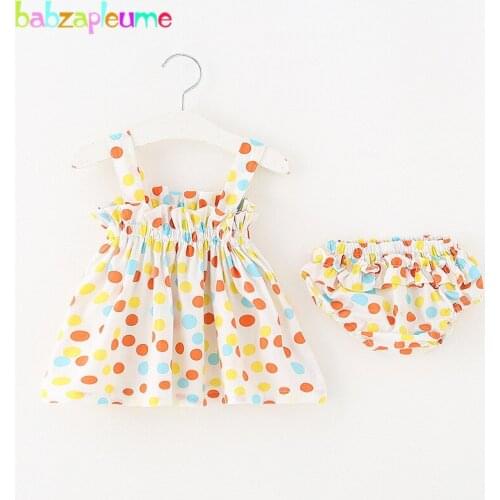 2Piece/1-3Years/Toddler Girls Summer Clothing Cute Dot Sleeveless T-shirt+Shorts Baby Tops Children Clothes Set Kids Suit BC1206