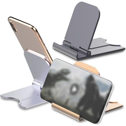 Besegad Portable Foldable Phone Tablet Holder Stand Bracket Base Plastic Desktop Dock Cradle for iPhone Samsung Xiaomi Huawei