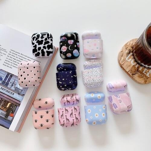 Marble Pattern Cases For Original Apple Airpods 1 2 Earphone Case Cute Cover For Apple Airpods 2 Air Pods 1 Shell Sleeve