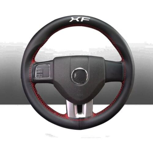 38 CM Top Genuine Leather Steering Wheel Cover for Jaguar Xf Car Interior Accessories