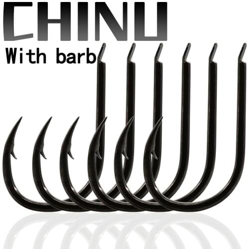 CHINU Fishing Hooks Set Barbed Carp Hook High Carbon Steel Sea Fishinhook Fly Fishing Accessories Tackle