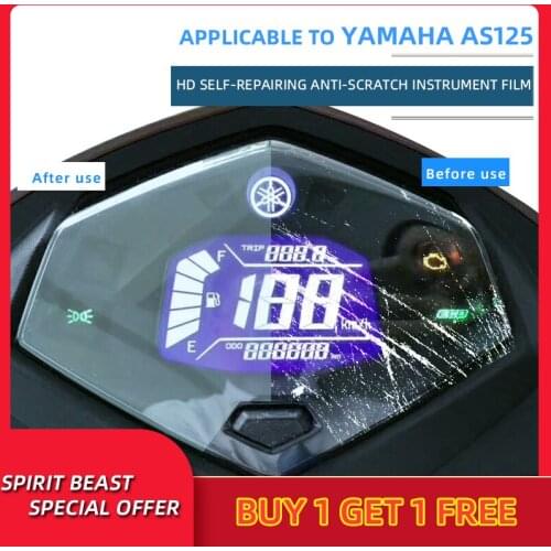 For YAMAHA AS125 Motorcycle speedometer TPU Scratch Protection Film Dashboard Screen Instrument waterproof Stickers Spirit Beast