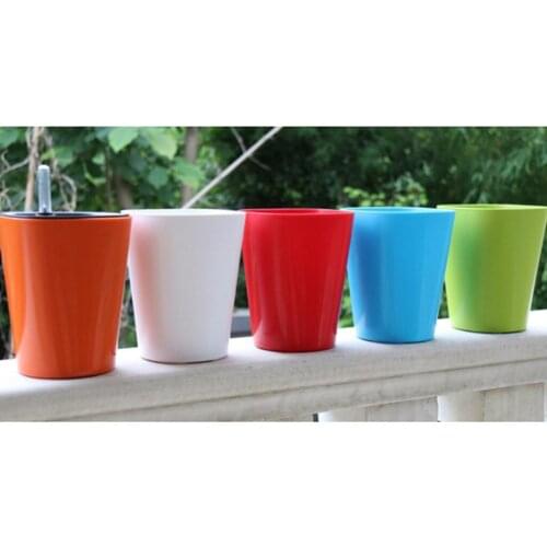 Self Watering Planter with Water Level Indicator, Indoor Garden Flower Pot, Countertop Garden Grows for Organic Herbs Flowers