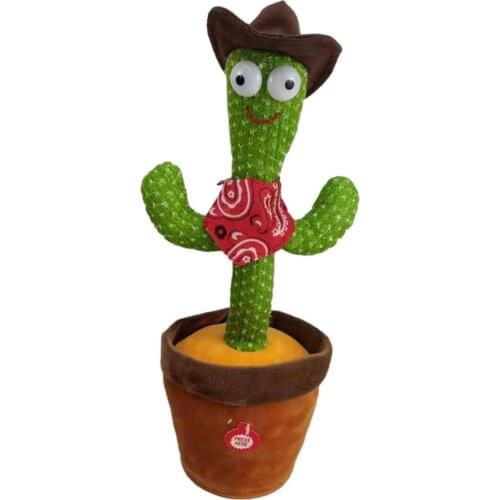 Cactus Plush Toy Electronic Shake Dancing Toy With The Song Plush Cute Dancing Cactus Early Childhood Education Toy For Children
