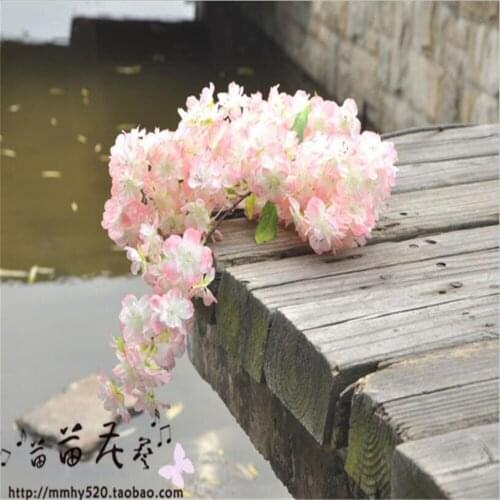 Wedding simulation artificial flower cherry blossoms artificial silk flowers wedding wall venue decoration accessories