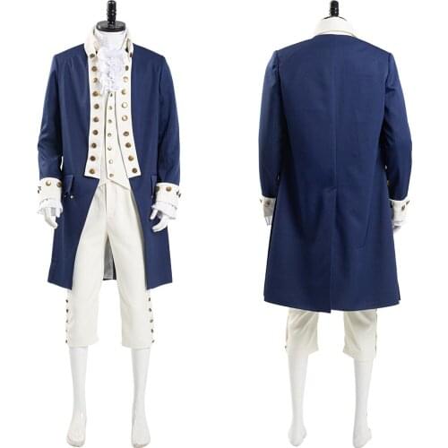 Musical Hamilton Cosplay Alexander Hamilton Costume Adult Men Uniform Outfit Full Suit Halloween Costumes