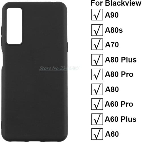 Soft Black TPU Case For Blackview A90 Gel Pudding Coque Silicone Case For Carcasa BlackviewA90 A80s Plus A70 A60 Pro Back Cover