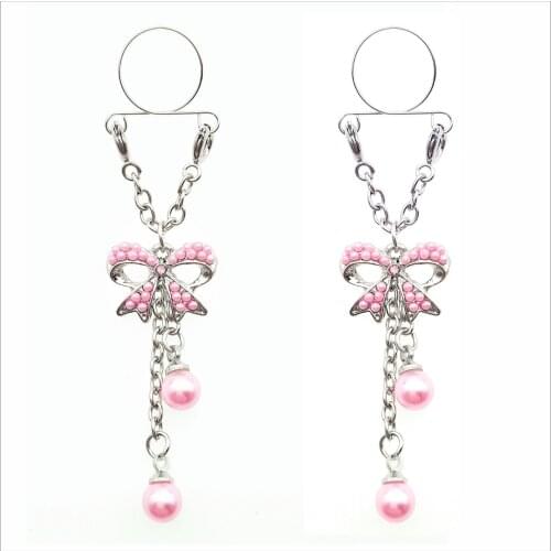 Non pierced Clip On Nipple Ring Fake Nipple Jewelry Fake Nipple Ring