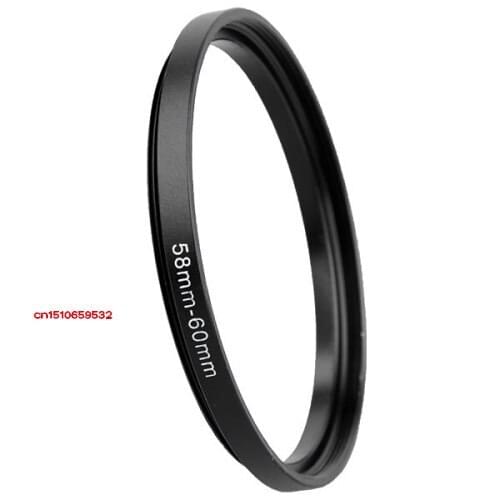 Wholesale 58 -60MM 58MM - 60MM 58 to 60 Step Up Filter Ring Adapter, LENS, LENS hood, LENS CAP, and