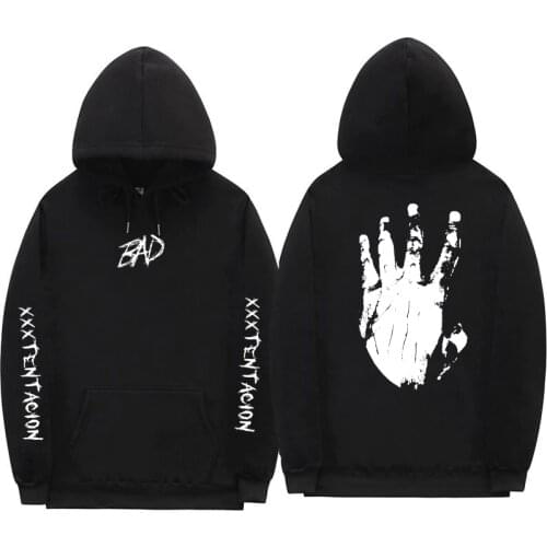 Autumn Winter Fashion Hoodies Xxxtentacion Revenge Hoodie Sweatshirt Bad Front Back Letter Print Swag Hip Hop Xxxtentacion Hoody