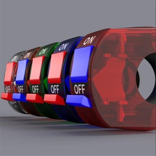 ABS Plastic Motorcycle Handlebar Switch Waterproof Start Stop Button Modification Accessories 7/8" 22mm Universal