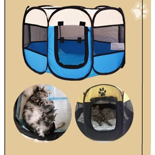 Portable Folding Pet Cage Pet Tent Outdoor Large Small Dog House Foldable Indoor Playpen Puppy Cats Pet Dog Bed Tent