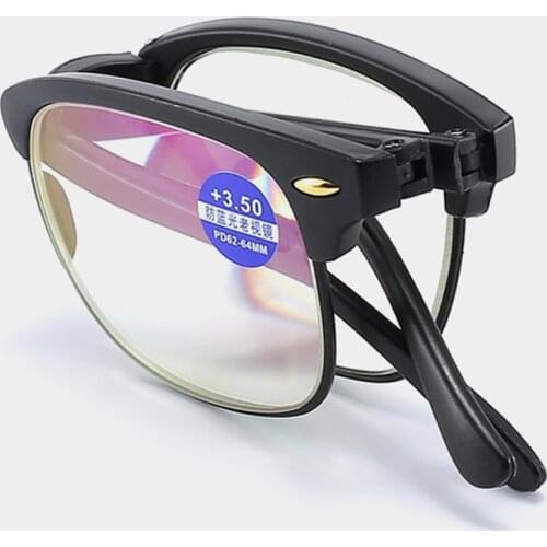 Rivets Folding TR Reading Glasses for Men Women Anti Blue Ray Foldable Spectacles Magnifier +1.0 +1.5 +2.0 +2.5 +3.0 +3.5 +4.0