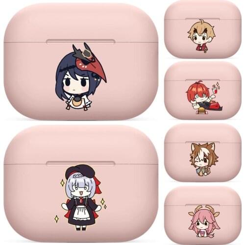 Genshin impact For Airpods 1 2 pro case Protective Bluetooth Wireless Earphone Cover For Air Pods case air pod cases Pink cute g