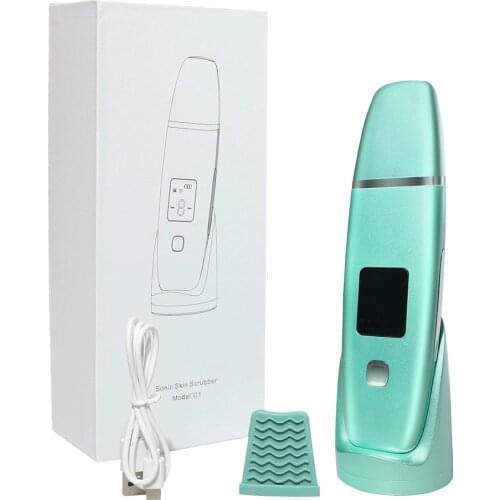 Ultrasonic Skin Face Scrubber Ion Deep Face Cleaning Machine Dirt Blackhead Remove Peeling Ultrasonico Facial Whitening Lifting